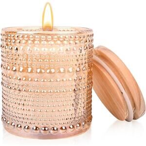 Pumpkin Scented Candle 6oz Luxury Jar Fall Spice Aromatherapy Candle Gift